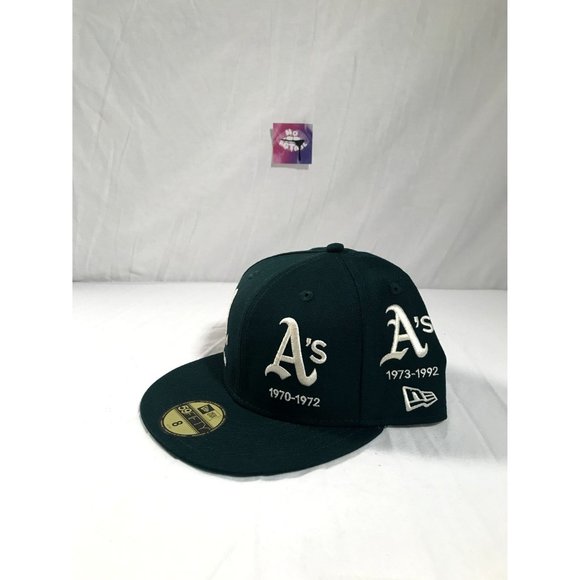 New Era 59FIFTY Oakland Athletics Progression Fitted Hat Mens sz 8 Green - Picture 9 of 9